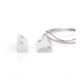 Contacto Magnético para Piso Uso Rudo / Salida Dual NC/NA / GAP 65 mm (2.5 in) / Aluminio / Cable Blindado 55 cm / UL & CE