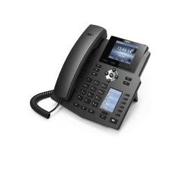 Teléfono IP empresarial para 4 Líneas SIP con 2 pantallas LCD, 6 teclas BLF/DSS, puertos Gigabit y conferencia de 3 vías, PoE