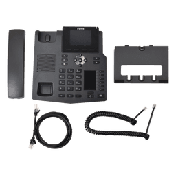 Teléfono IP empresarial para 4 Líneas SIP con 2 pantallas LCD, 6 teclas BLF/DSS, puertos Gigabit y conferencia de 3 vías, PoE