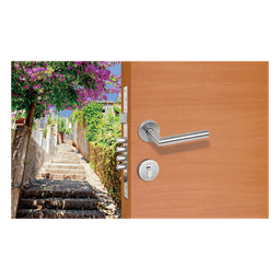 Kit de Manija y Cilindro de Alta Seguridad / Acero Inoxidable / Puerta 35-45 mm (1.38-1.77 in) / ANSI A.156.13 / Grado 2