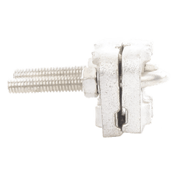 Conector Antivandálico de Varilla a Cable / Bronce Estañado / Varilla 5/8" a 1" / Cable Calibre 4 a 3/0 / Tubería 3/8" a 3/4"