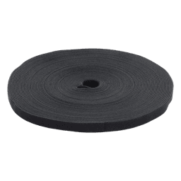 Cinta de contacto / Nylon y PP / 25 m (82 ft) / Capacidad 40% EIA/TIA-569-A / Reutilizable / Negro