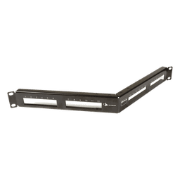 Patch Panel MAX de 24 Puertos, Modular (Vacío), Angulado, 1UR