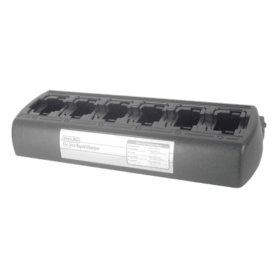 Multicargador rápido (6 Cavidades) de escritorio para radio Motorola EP350 para batería PMNN4080R