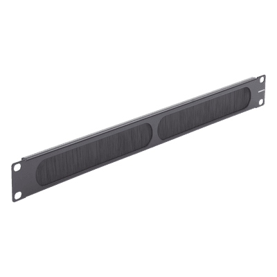 Panel Ciego para Rack 19" / Cepillo de Nylon para Paso de Cables / Aislamiento Térmico / 1UR / Aluminio 0.060" / EIA/TIA-310-E