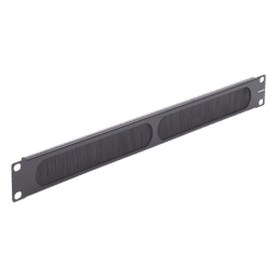 Panel Ciego para Rack 19" / Cepillo de Nylon para Paso de Cables / Aislamiento Térmico / 1UR / Aluminio 0.060" / EIA/TIA-310-E