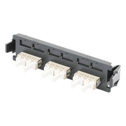 Placa Acopladora de Fibra Óptica Quick-Pack, Con 6 Conectores LC/UPC Duplex (12 Fibras), Para Fibra Monomodo, Azul