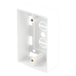 Caja de Pared Universal, Color blanco, Para montaje con Placas de Pared 