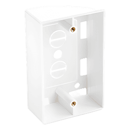 Caja de Pared Universal, Color blanco, Para montaje con Placas de Pared 
