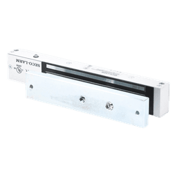 Chapa Magnética 600 lbs con LED /  Sensor de Estado de Unión / Sin Magnetismo Residual / Uso Interior.