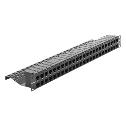 Patch Panel UTP Z-MAX de 48 Puertos, Precargado con Jacks Categoría 6, Plano, 1UR