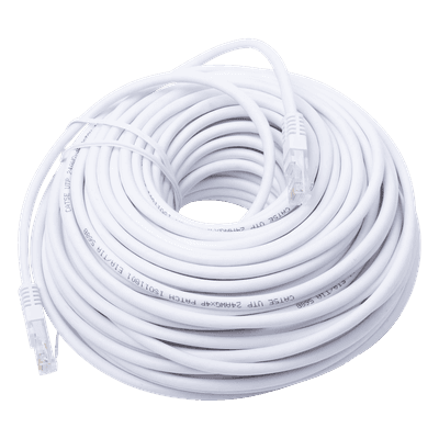Cable de Parcheo UTP Cat5e - 30 Metros (98.43 Pies) - Blanco