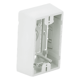 Caja de Montaje Superficial / Para Placas de Pared Universales / Color Blanco / Compatible con Anillos de Separación