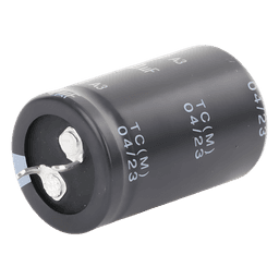 Capacitor Electrolítico de Aluminio, Radial de 470 µFd, 250 Vcc, 105 °C, 25 x 40 mm.
