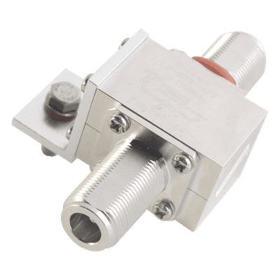 Protector Coaxial, Montaje Universal, para equipos HF, VHF y UHF (20 - 1000 MHz), Conectores N-hembra