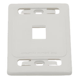 Placa de Pared Modular MAX, de 1 Salida, Color Blanco