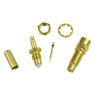 Conector Jack SMC de Anillo Plegable para Cable RG-316 y Montaje en Chasis.