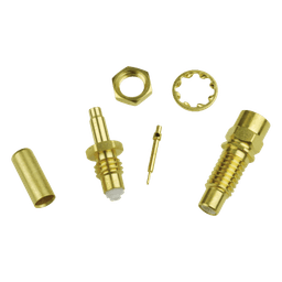 Conector Jack SMC de Anillo Plegable para Cable RG-316 y Montaje en Chasis.