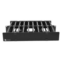 Organizador de Cable Horizontal RouteIT, Doble, Para Rack de 19in, 6in de profundidad, 2UR