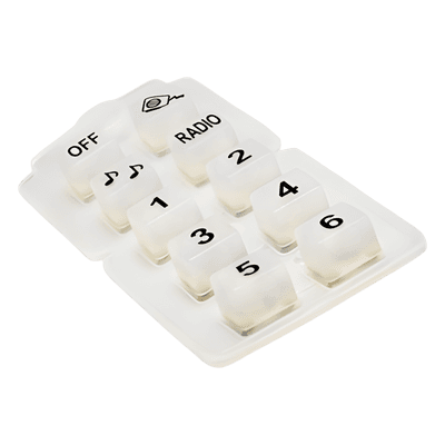 Botonera de silicón para micrófono 821-6060 de sirena 202-0141AH
