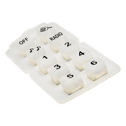 Botonera de silicón para micrófono 821-6060 de sirena 202-0141AH