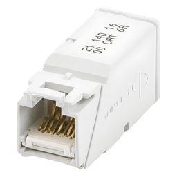 Conector UTP / Cat6A / Terminación T568A/B / Conductor 22-26 AWG / Diseño Compacto Apilable / 1.48mm Máx. Sobre Aislamiento