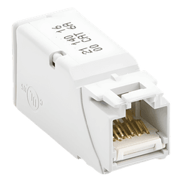 Conector UTP / Cat6A / Terminación T568A/B / Conductor 22-26 AWG / Diseño Compacto Apilable / 1.48mm Máx. Sobre Aislamiento