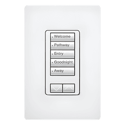 Teclado de Pared / 5 Botones Programables / Subir/Bajar / Retroiluminado / 120 V / RadioRA 2