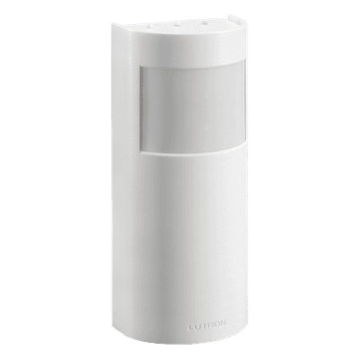 Sensor de ocupación y vacancia inalámbrico de pared, PIR 180°, cobertura hasta 278.7 m² y alcance de 18.3 m, a batería, compatible con RadioRA 2, RA2 Select, RadioRA 3 y Vive