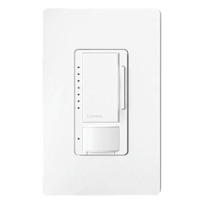 Atenuador de Pared con Sensor de Ocupación y Vacancia / 120 V / 600 W Incandescente-Halógeno / 150 W LED-CFL / 180° / 81 m² (871.9 ft²) / Unipolar o Multilocalización