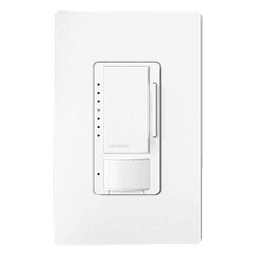 Atenuador de Pared con Sensor de Ocupación y Vacancia / 120 V / 600 W Incandescente-Halógeno / 150 W LED-CFL / 180° / 81 m² (871.9 ft²) / Unipolar o Multilocalización