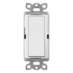 Apagador de Pared de 3 Vías / 15 A / 120/277 V / Paleta Amplia / Cargas Generales y Motores / Acabado Brillante