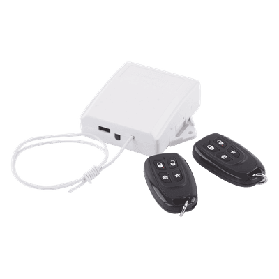 Receptor Inalámbrico / 433 MHz / 2 Controles Remotos / 2 Salidas Relay / Bus de Datos / Compatible Múltiples Paneles