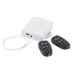 Receptor Inalámbrico / 433 MHz / 2 Controles Remotos / 2 Salidas Relay / Bus de Datos / Compatible Múltiples Paneles