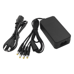Fuente de Poder / 4 Salidas Jack Macho / 12 Vcc / 5 A / 60 W / 100-240 V~ / 4.6 x 2.4 x 1.3 pulg