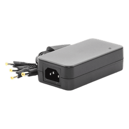 Fuente de Poder / 4 Salidas Jack Macho / 12 Vcc / 5 A / 60 W / 100-240 V~ / 4.6 x 2.4 x 1.3 pulg