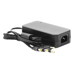 Fuente de Poder / 4 Salidas Jack Macho / 12 Vcc / 5 A / 60 W / 100-240 V~ / 4.6 x 2.4 x 1.3 pulg