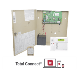 Panel de alarma híbrido con comunicador IP AlarmNet integrado, expandible a 48 zonas y doble partición