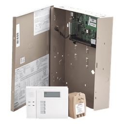 Panel de alarma híbrido con comunicador IP AlarmNet integrado, expandible a 48 zonas y doble partición