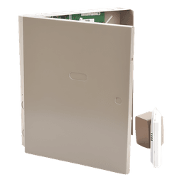 Panel de alarma híbrido con comunicador IP AlarmNet integrado, expandible a 48 zonas y doble partición