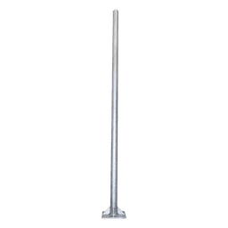Poste de Acero Galvanizado para Videovigilancia, 3 m de altura.