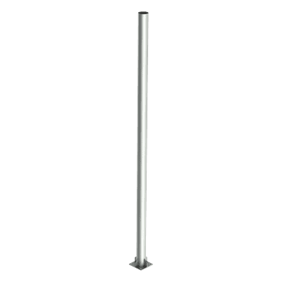 Poste de Acero Galvanizado para Videovigilancia, 4 m de altura.