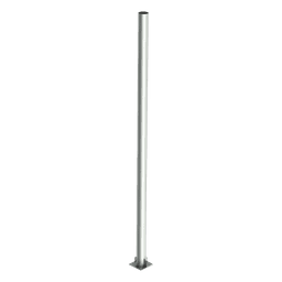 Poste Tubular de Acero Galvanizado / 6 m (19.7 ft) de Altura / Carga Máxima 20 kg / Base 30 x 30 cm / Cédula 30