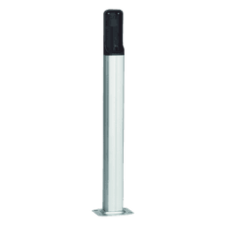 Base de PVC para Fotoceldas / Altura Ajustable 500 mm (1.64 ft) / Color Plata / Resistente a la Intemperie