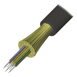 Cable de Fibra Óptica de 12 Hilos, Interior/Exterior, Tight Buffer, No Conductiva (Dieléctrica), Plenum, Multimodo OM4 50/125 Optimizada, 1 Metro (3.28 Pies)