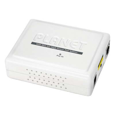 Divisor PoE / 802.3at / Salida 12V 2A o 24V 1A / Gigabit 10/100/1000 Mbps / UTP hasta 100 m (328 pies)