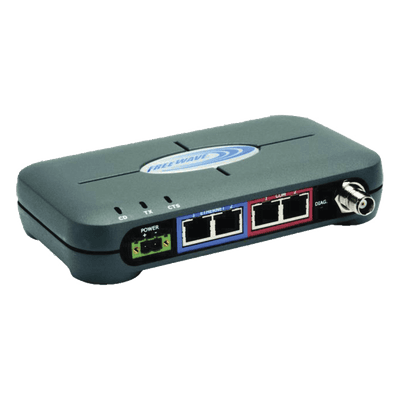 Radio Industrial para enviar datos, hasta 154 kbps, 900 MHz, con puerto Ethernet y Serial