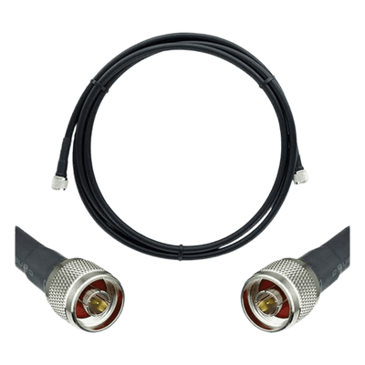 Jumper Coaxial con Cable Wilson-400 / Conector N Macho en los Extremos / 6.1 Metros (20.01 Pies) de Longitud.