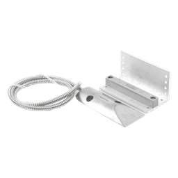 Contacto magnético de uso rudo con soporte ajustable en L y cable blindado, para puertas industriales y de cortina