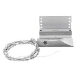 Contacto magnético de uso rudo con soporte ajustable en L y cable blindado, para puertas industriales y de cortina